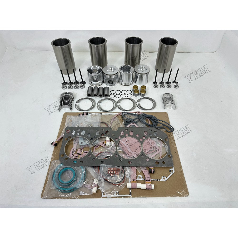 YEM Parts 4 pcs Overhaul Rebuild Kit RE554414 for John Deere 4045 Engine For John Deere