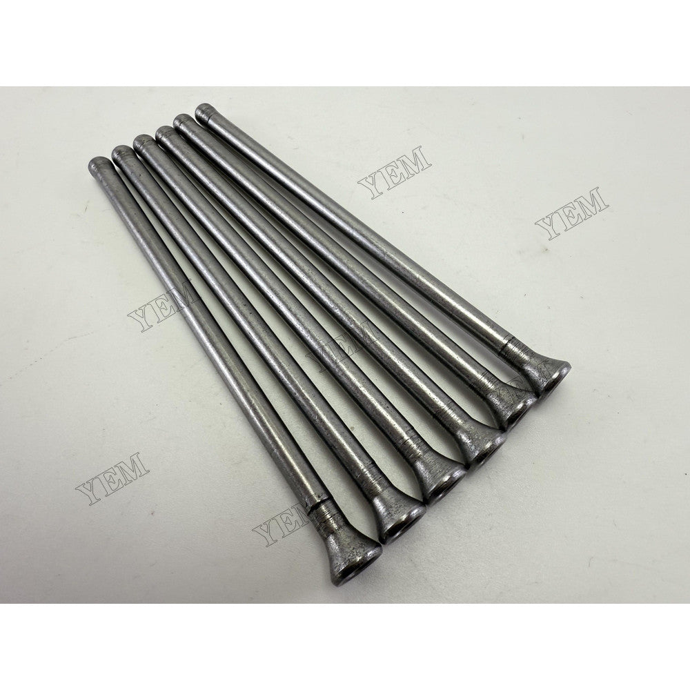 YEM Parts 6 pcs Valve Push Rod for Kubota D1005 Engine Engine Spare Parts
