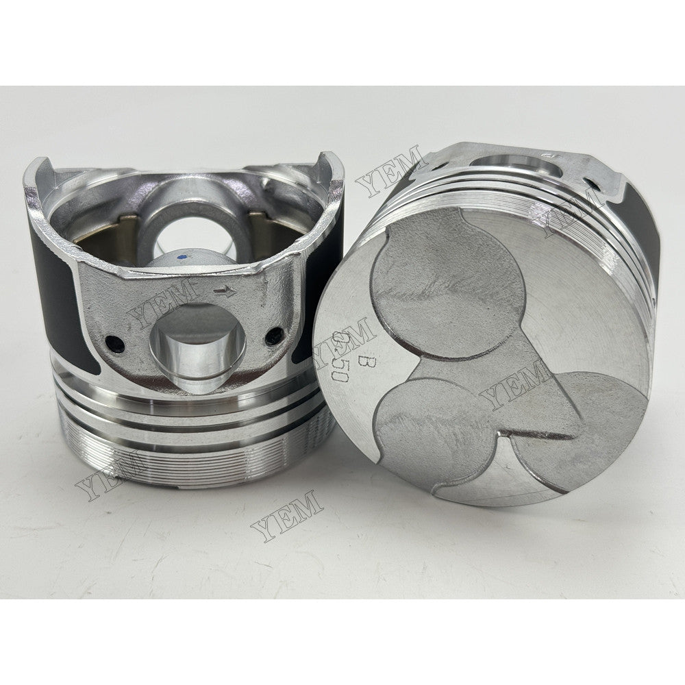 YEM Parts 3 pcs Piston with Pin and Circlips STD for Kubota D1005 Engine For Kubota