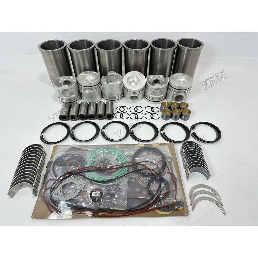 YEM Parts 8 pcs Overhaul Rebuild Kit With Gasket Set Bearing for Hino K13D Engine For Hino