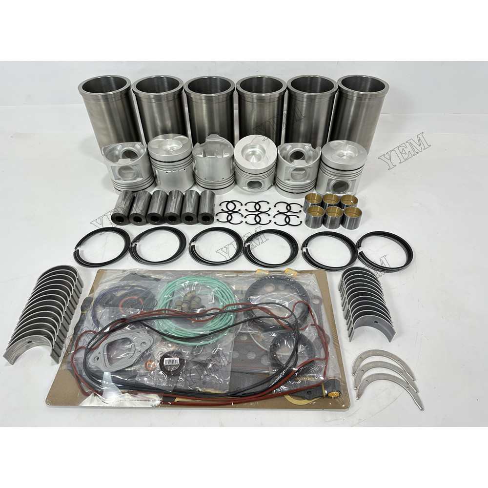 YEM Parts 8 pcs Overhaul Rebuild Kit With Gasket Set Bearing for Hino K13D Engine For Hino