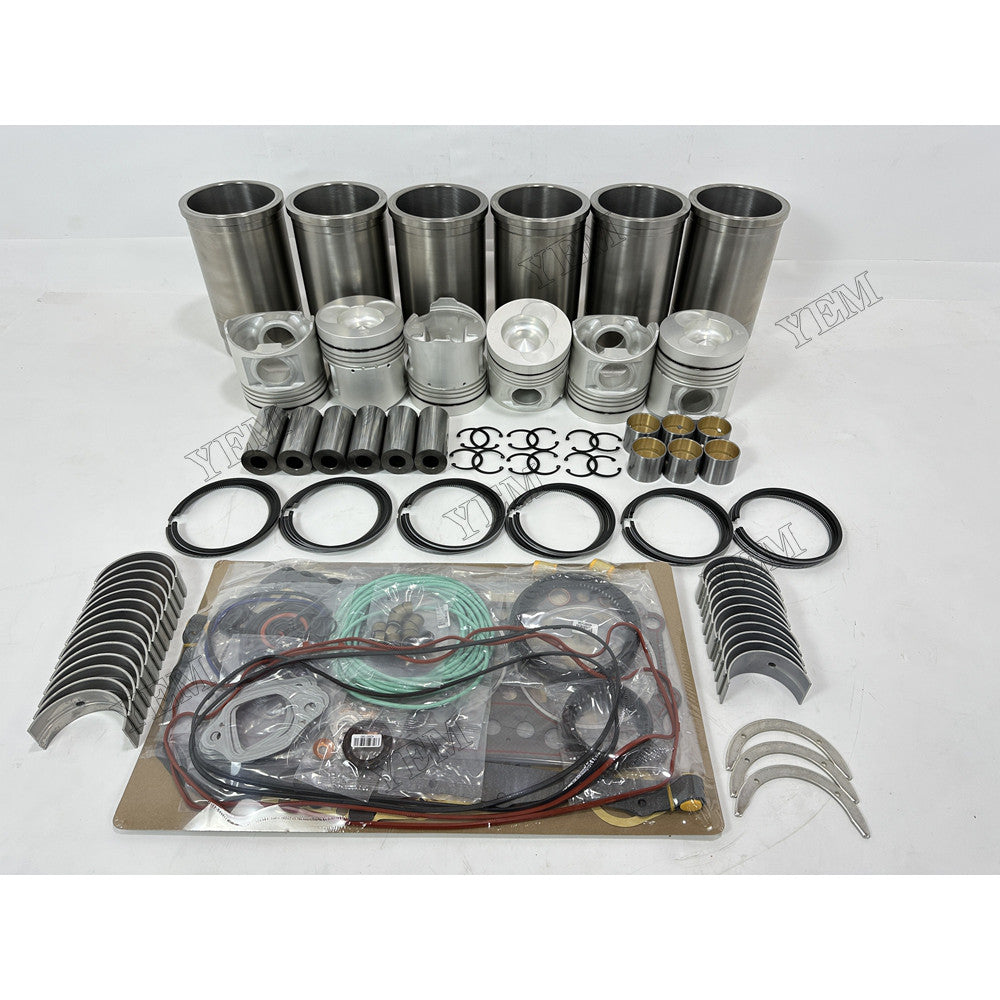 YEM Parts 8 pcs Overhaul Rebuild Kit With Gasket Set Bearing for Hino K13D Engine For Hino