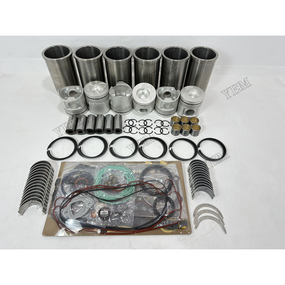 YEM Parts 8 pcs Overhaul Rebuild Kit With Gasket Set Bearing for Hino K13D Engine For Hino