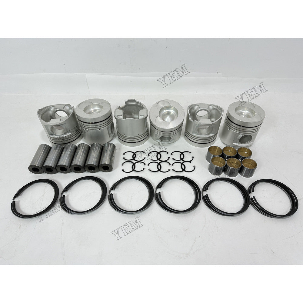 YEM Parts 8 pcs Piston With Rings Kit STD for Hino K13D Engine For Hino
