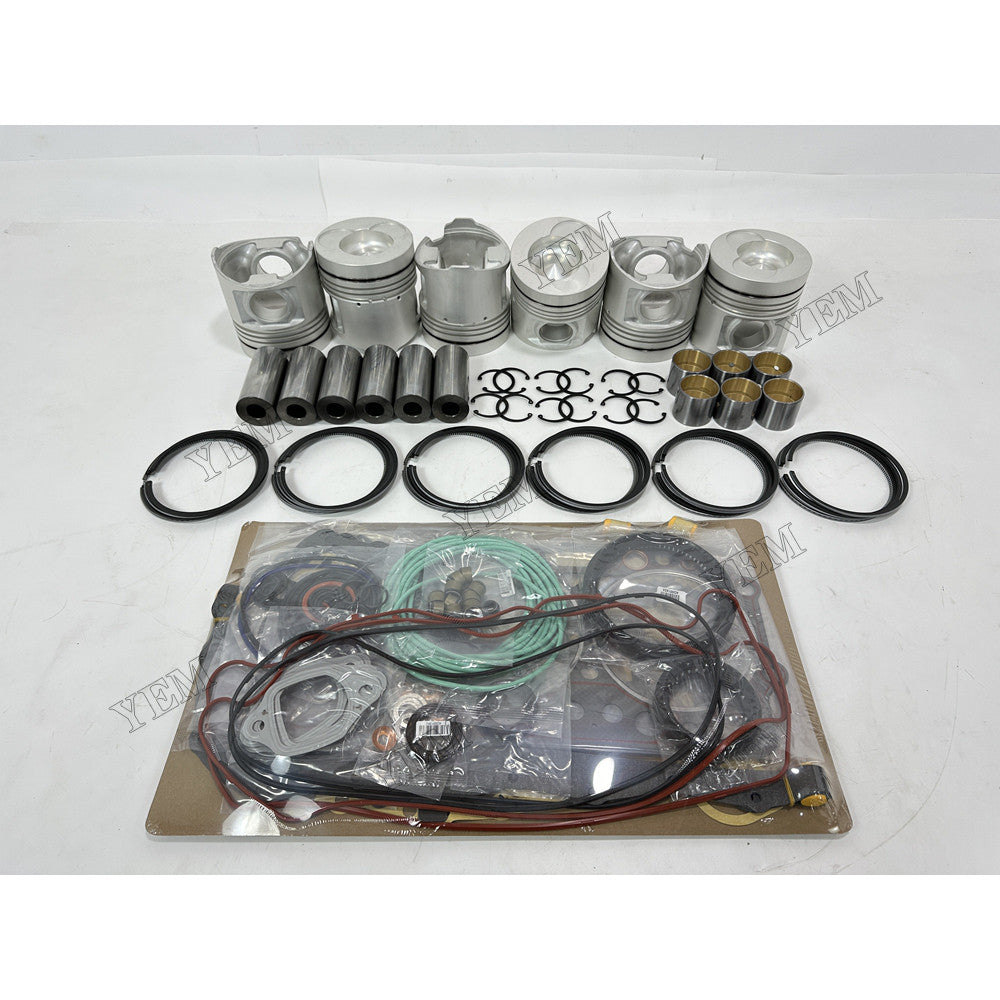 YEM Parts 8 pcs Piston & Ring Set with Overhaul Kit for Hino K13D Engine For Hino