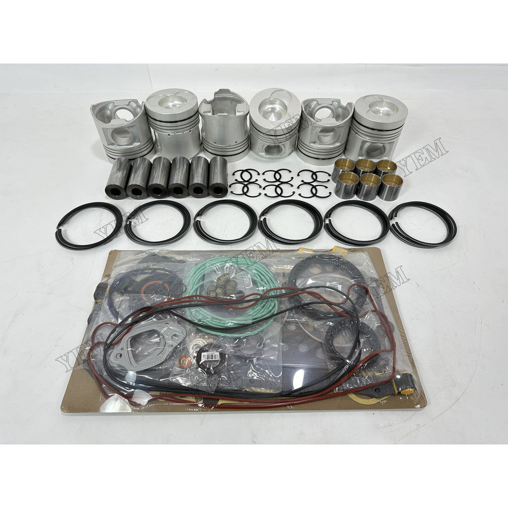 YEM Parts 8 pcs Piston & Ring Set with Overhaul Kit for Hino K13D Engine For Hino