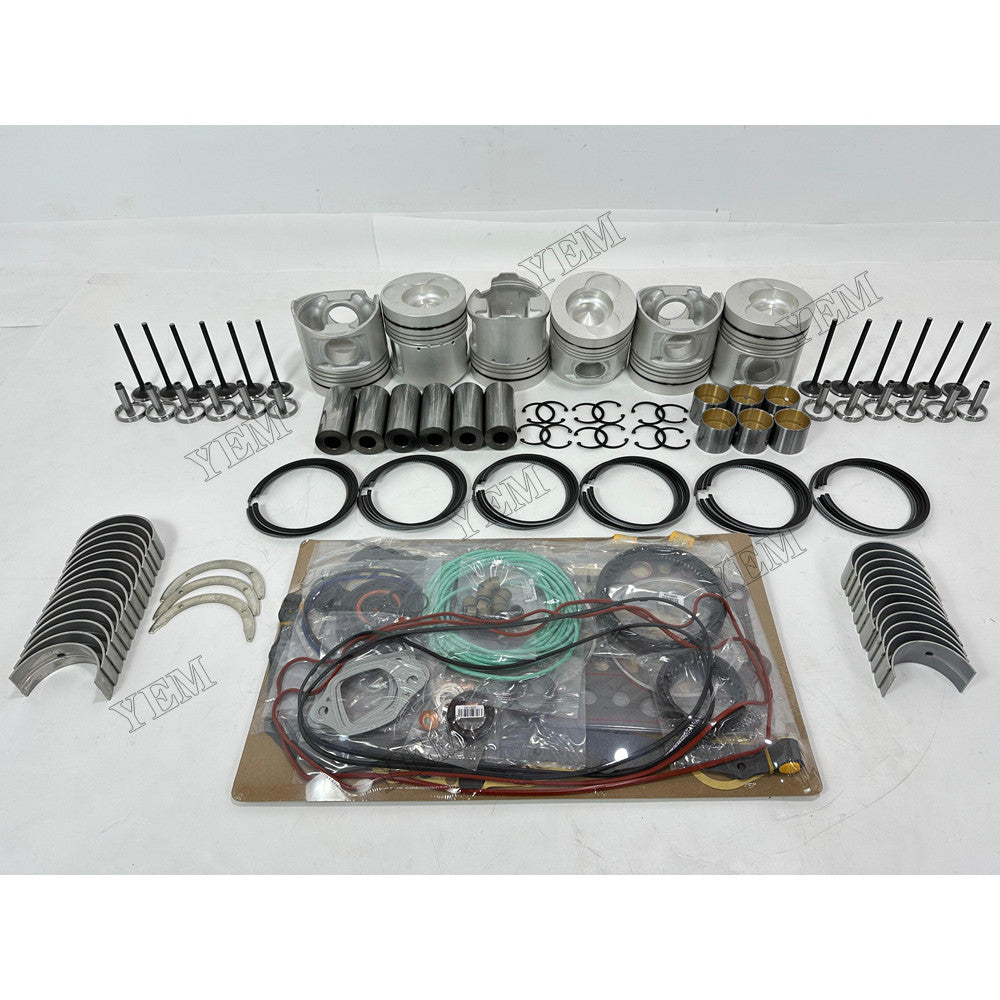 YEM Parts 8 pcs Overhaul Rebuild Kit Gasket Bearings Valve for Hino K13D Engine