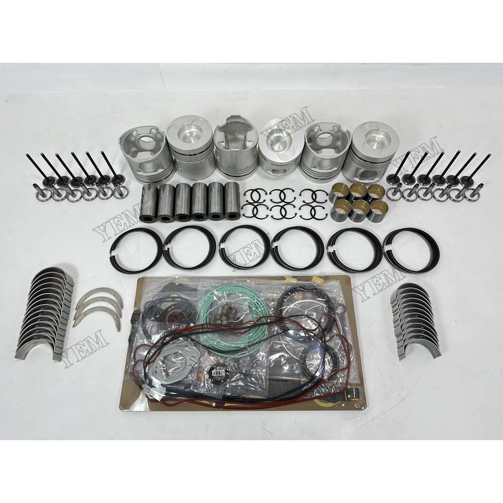 YEM Parts 8 pcs Overhaul Rebuild Kit Gasket Bearings Valve for Hino K13D Engine For Hino