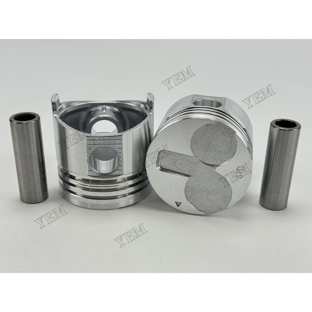 YEM Parts 2 pcs Piston with Pin and Circlips STD for Mitsubishi L2A Engine For Mitsubishi