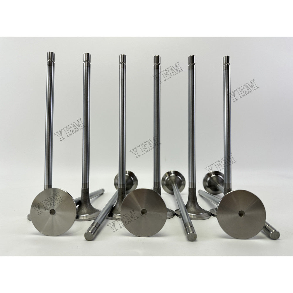 YEM Parts 12 pcs Intake Valve 4965868 for Cummins ISX450 Engine