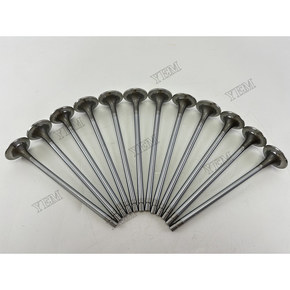YEM Parts 12 pcs Intake Valve 4965868 for Cummins ISX450 Engine For Cummins