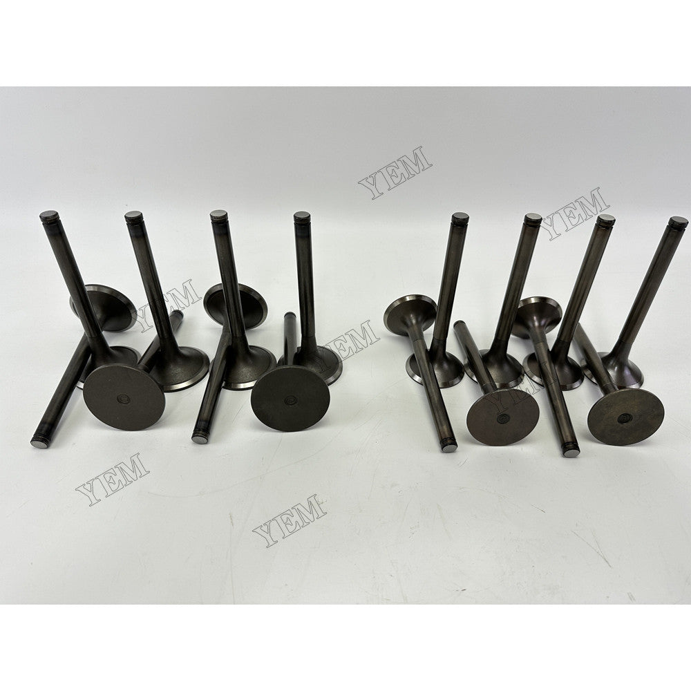 YEM Parts 16 pcs Intake Valve for Doosan D2848 Engine Engine Spare Parts