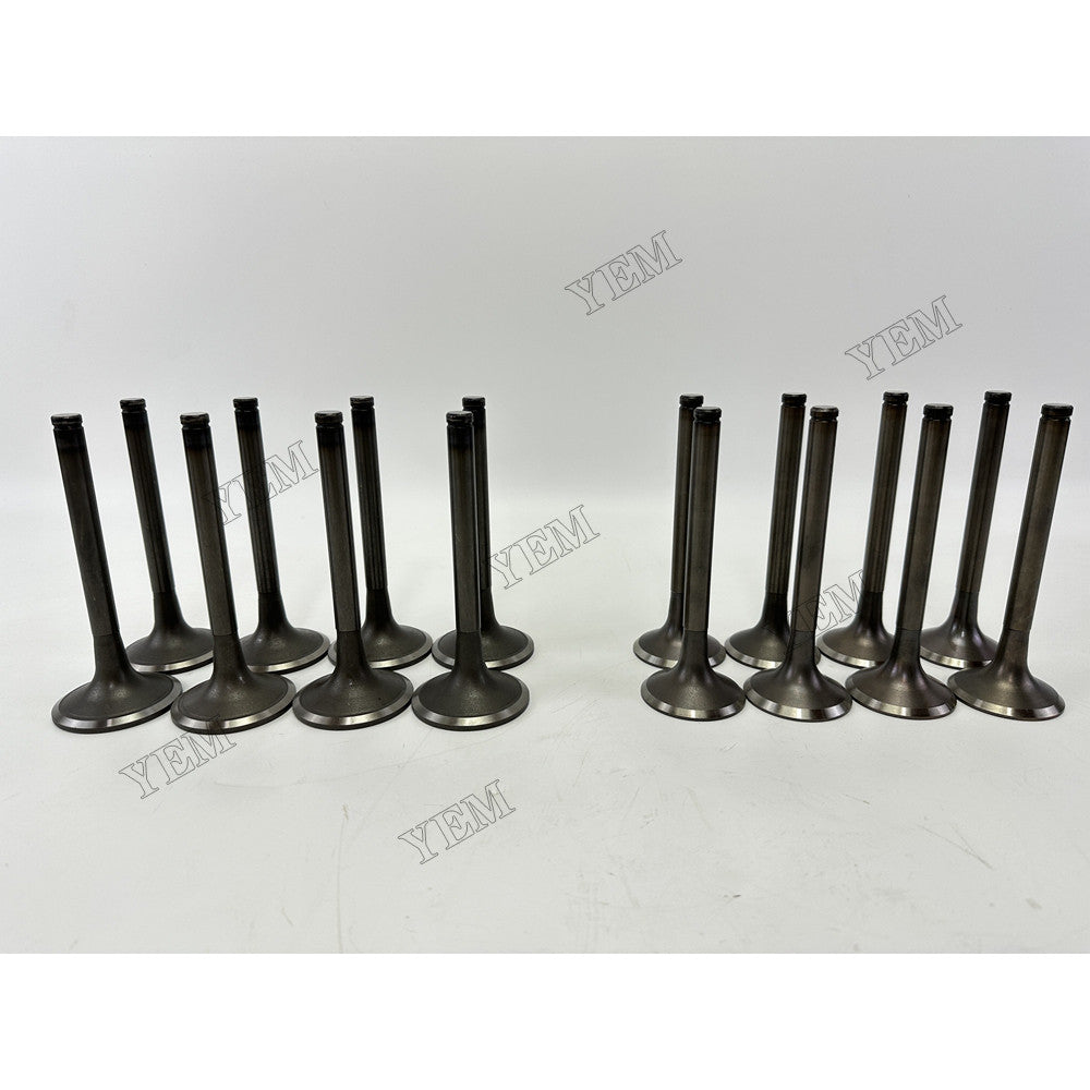 YEM Parts 16 pcs Intake Valve for Doosan D2848 Engine Engine Spare Parts For Doosan