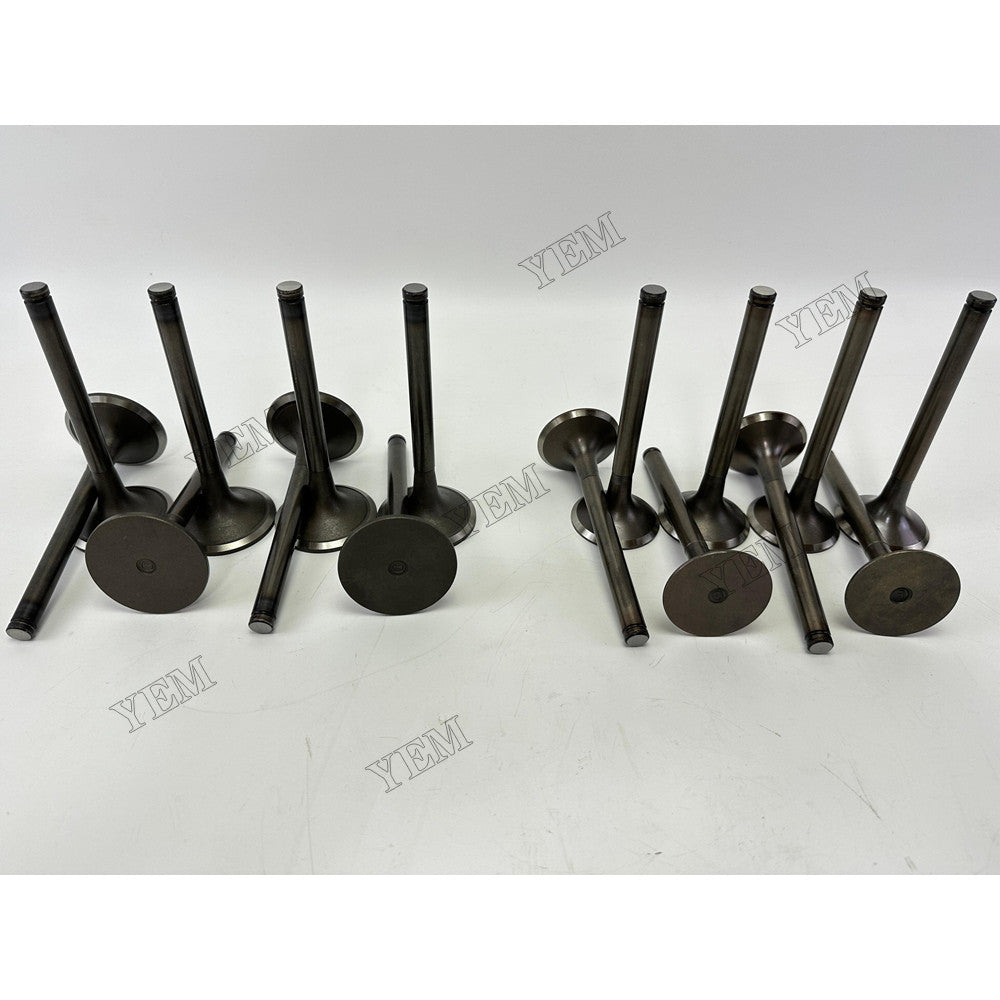 YEM Parts 16 pcs Intake Valve for Doosan DP158LD Engine Engine Spare Parts