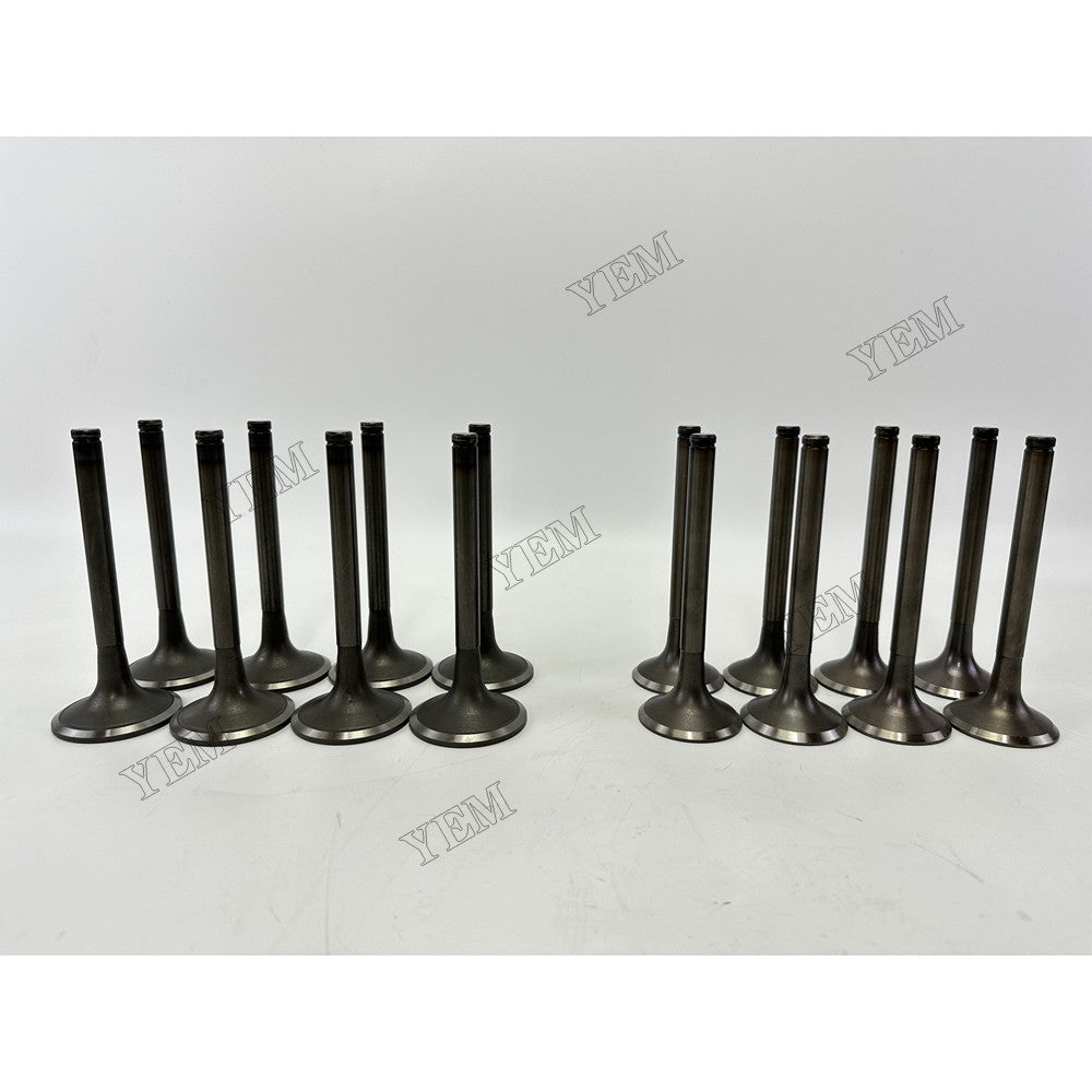 YEM Parts 16 pcs Intake Valve for Doosan DP158LD Engine Engine Spare Parts For Doosan