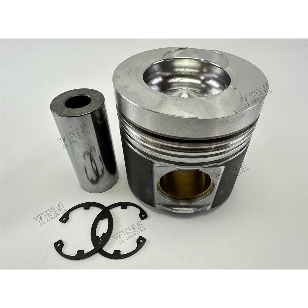 YEM Parts 8 pcs Piston with Pin and Circlips STD for Doosan DP158LD Engine For Doosan