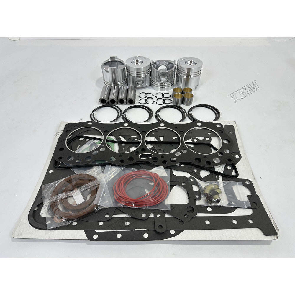 YEM Parts 4 pcs Piston & Ring Set with Overhaul Kit for Dongfanghong YT4A2-24 Engine For Dongfanghong