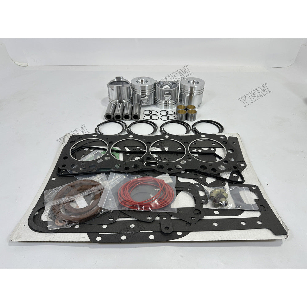 YEM Parts 4 pcs Piston & Ring Set with Overhaul Kit for Dongfanghong YT4A2-24 Engine For Dongfanghong