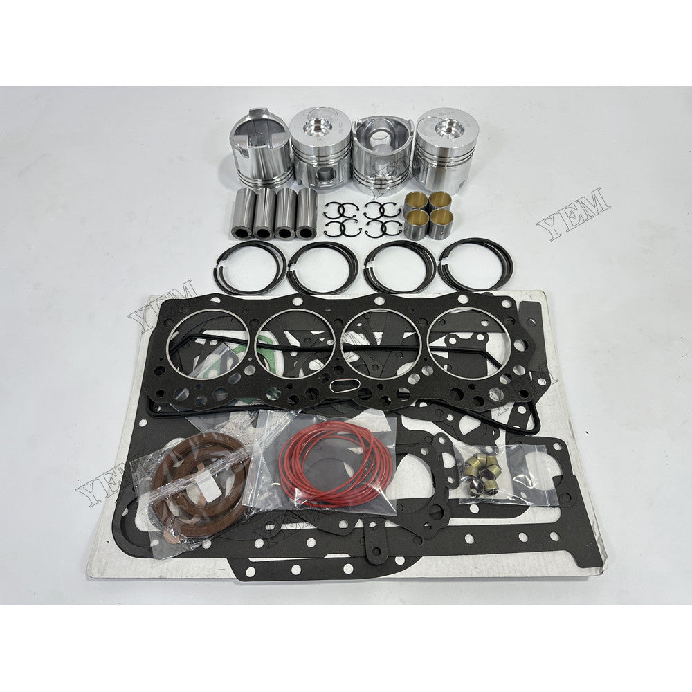YEM Parts 4 pcs Piston & Ring Set with Overhaul Kit for Dongfanghong YT4A2-24 Engine For Dongfanghong
