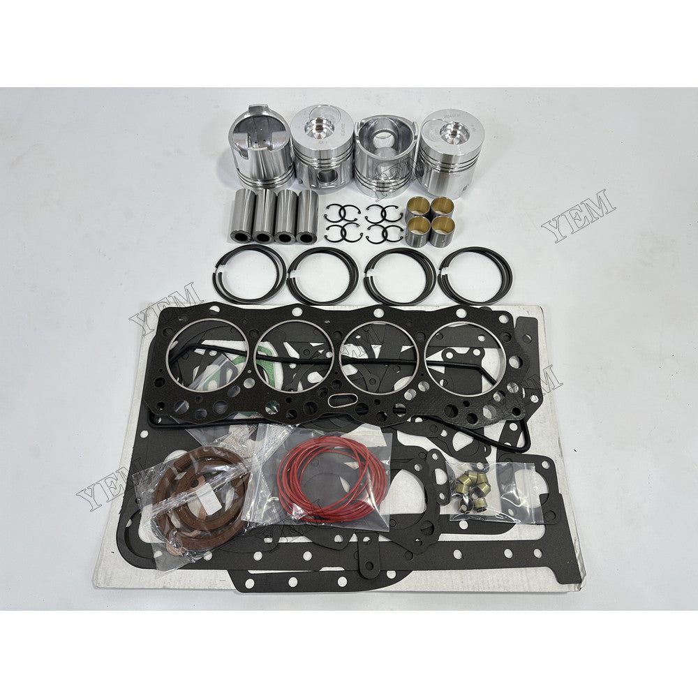 YEM Parts 4 pcs Piston & Ring Set with Overhaul Kit for Dongfanghong YT4A2-24 Engine For Dongfanghong