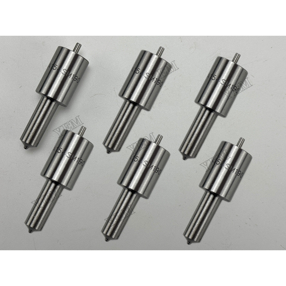 YEM Parts 6 pcs Injection Nozzle 105025-1900 DLLA154SM190 for Engine