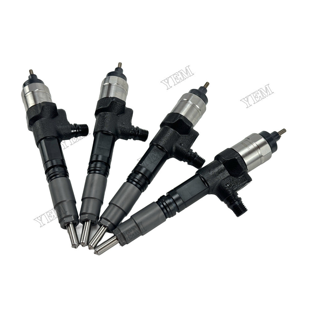 YEM Parts 4 pcs Injector 1J500-53054 for Kubota V3800 Engine