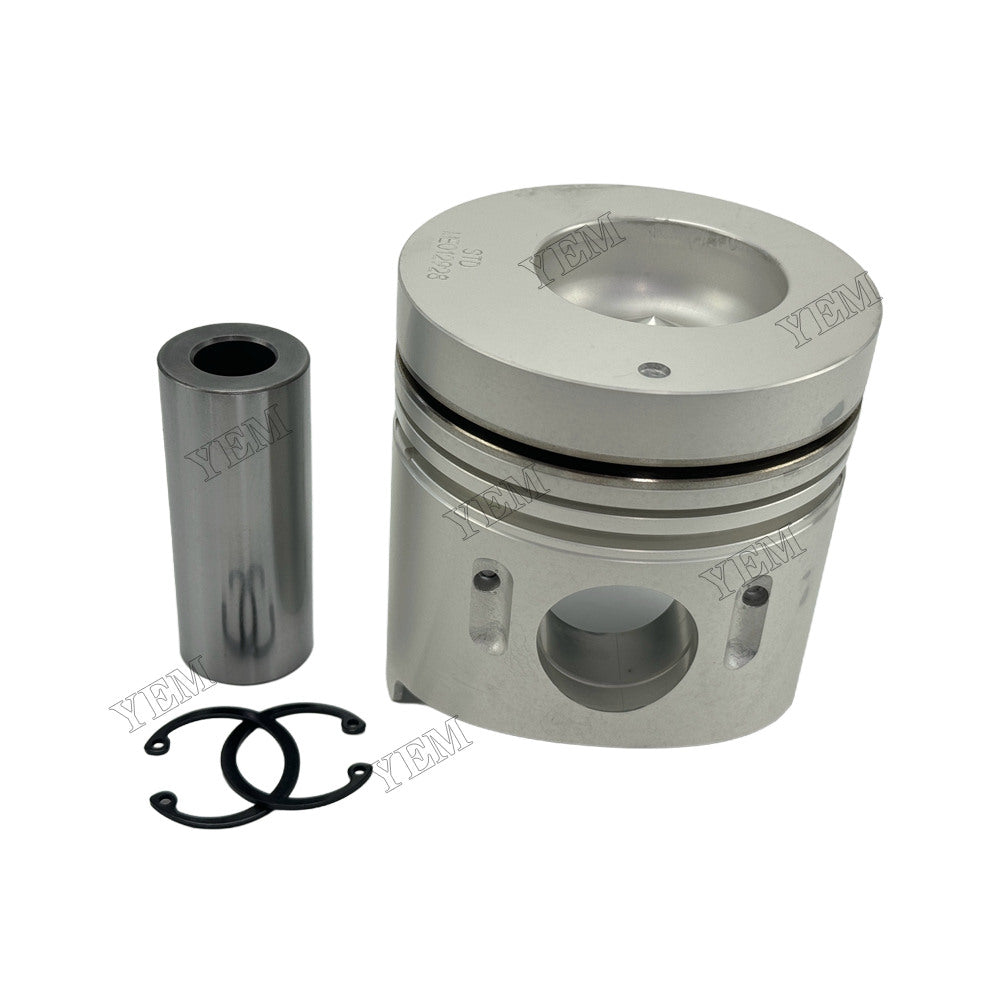 YEM Parts 4 pcs Piston with Pin and Circlips STD ME012928 for Mitsubishi 4D34 Engine For Mitsubishi