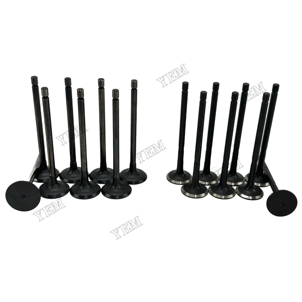 YEM Parts 8 pcs Intake and Exhaust Valve for Toyota 1VD Engine