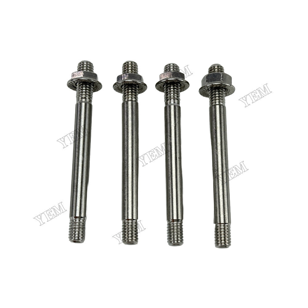 YEM Parts 4 pcs Valve Chamber Cover Bolt 119593-11300 for Yanmar 4TNE106 Engine