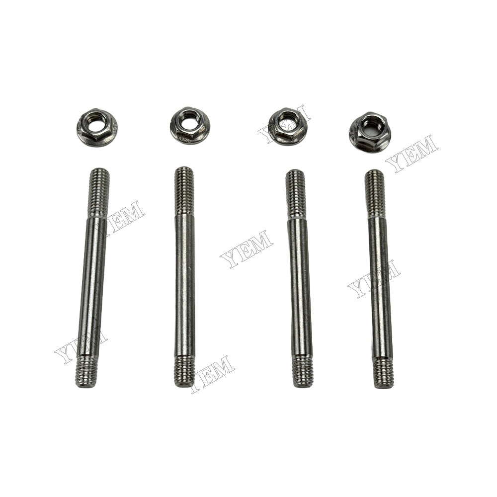 YEM Parts 4 pcs Valve Chamber Cover Bolt 119593-11300 for Yanmar 4TNV94 Engine For Yanmar