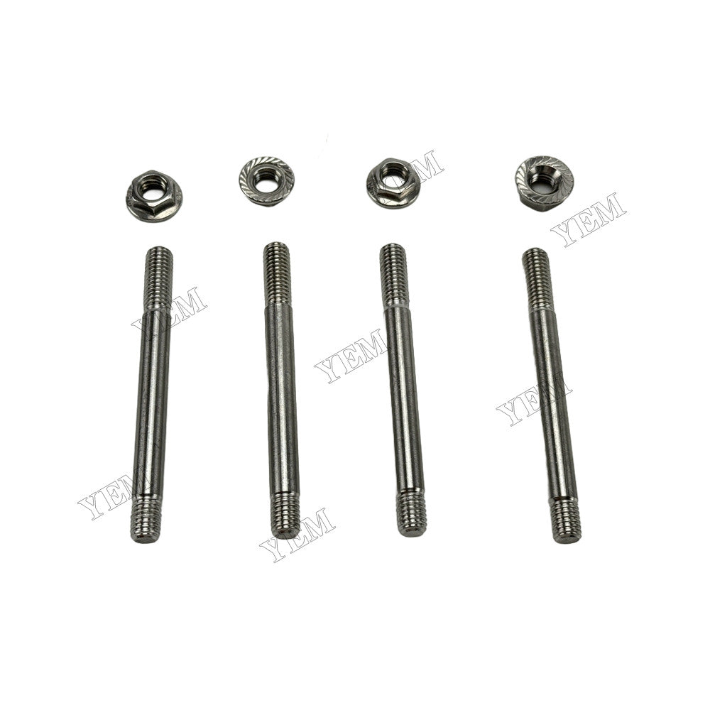 YEM Parts 4 pcs Valve Chamber Cover Bolt 119593-11300 for Yanmar 4TNV94 Engine For Yanmar