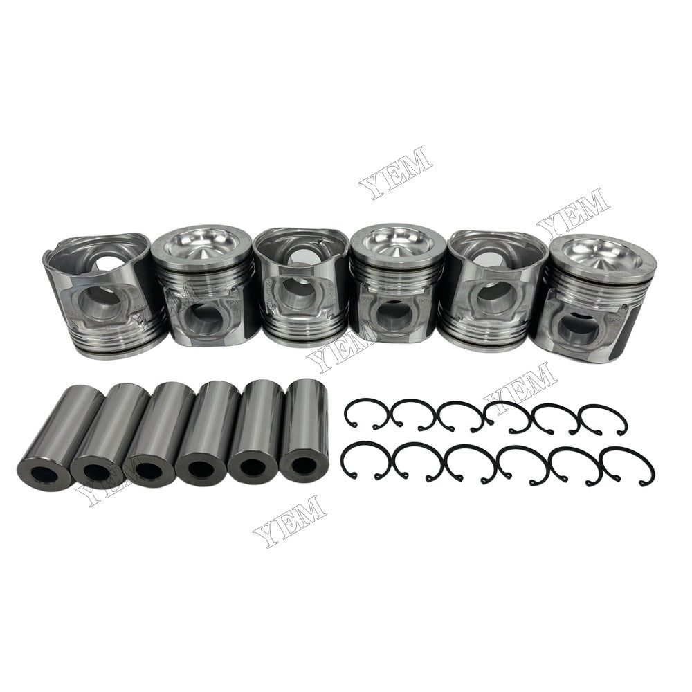 YEM Parts Piston with Pin and Circlips STD 418-8571 T409184 for Caterpillar C7.1 Engine
