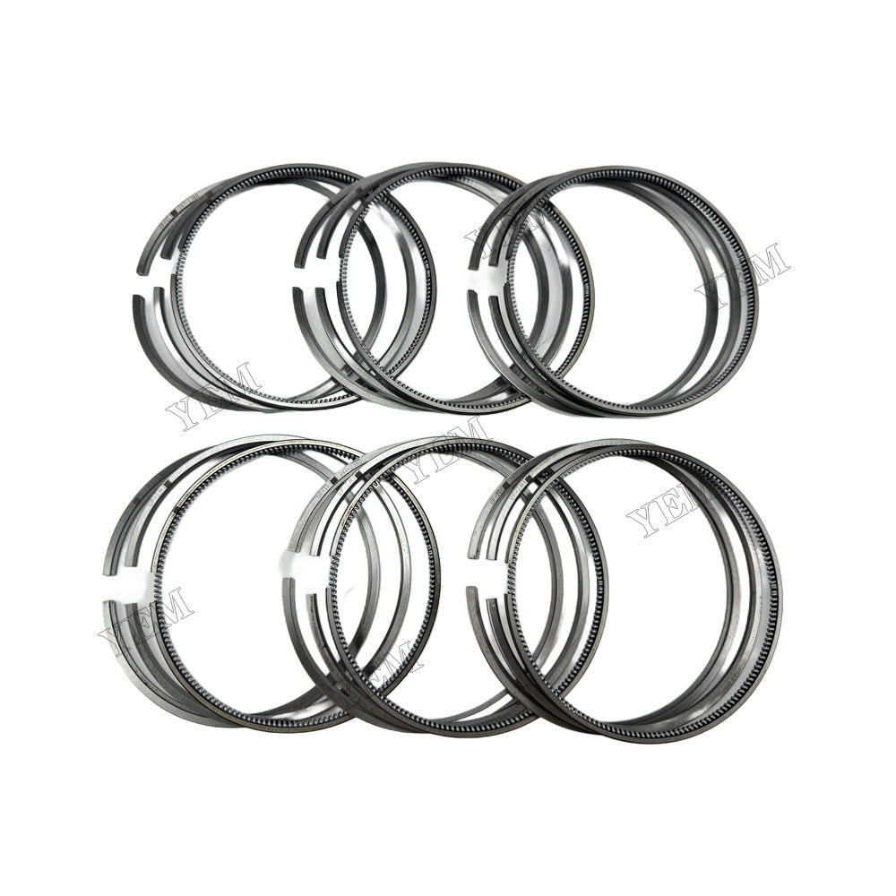 YEM Parts 6 pcs Piston Rings Set STD 347-2380 347-2381 347-2382 for Caterpillar C9 Engine