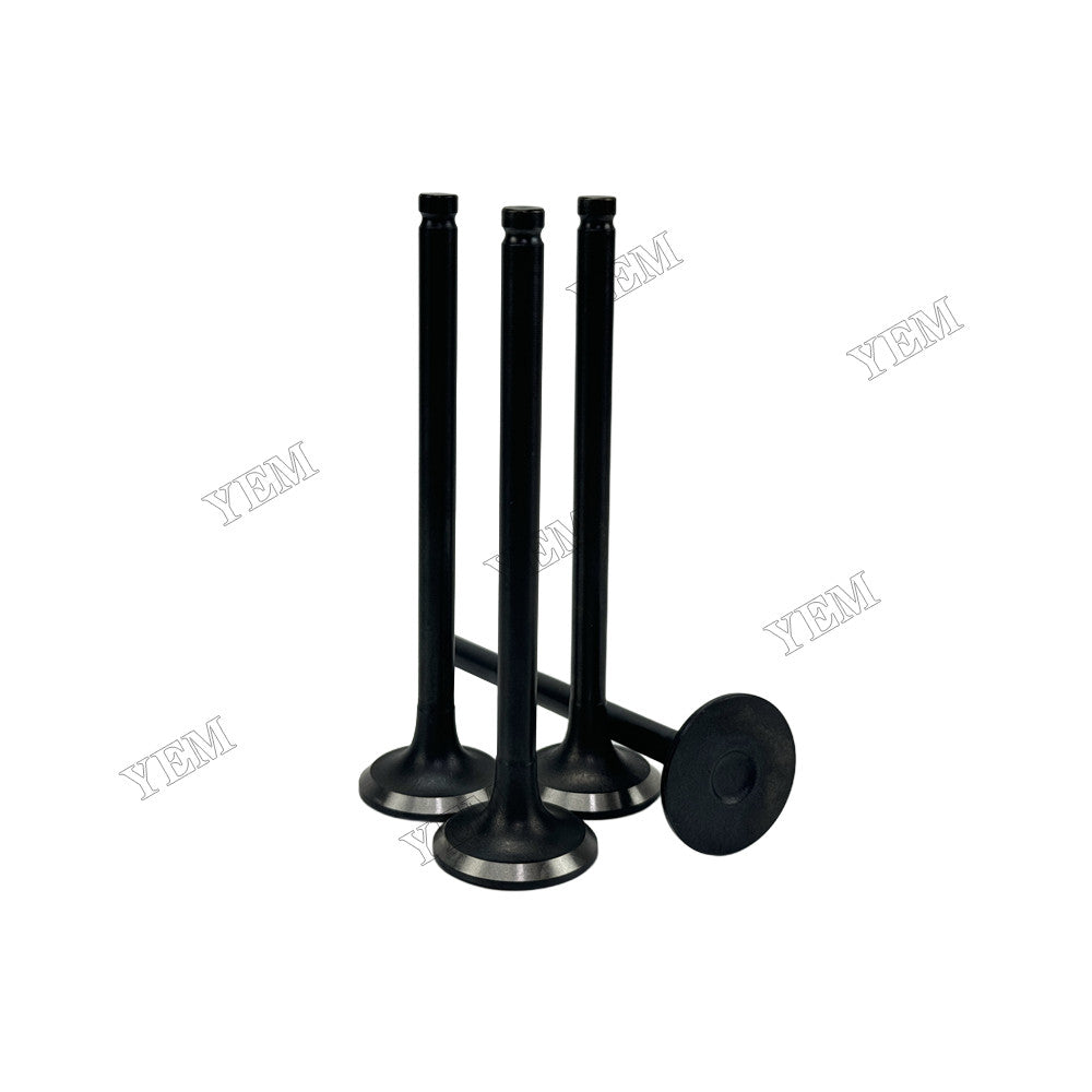 YEM Parts 4 pcs Intake and Exhaust Valve for Mitsubishi 4D56 Engine