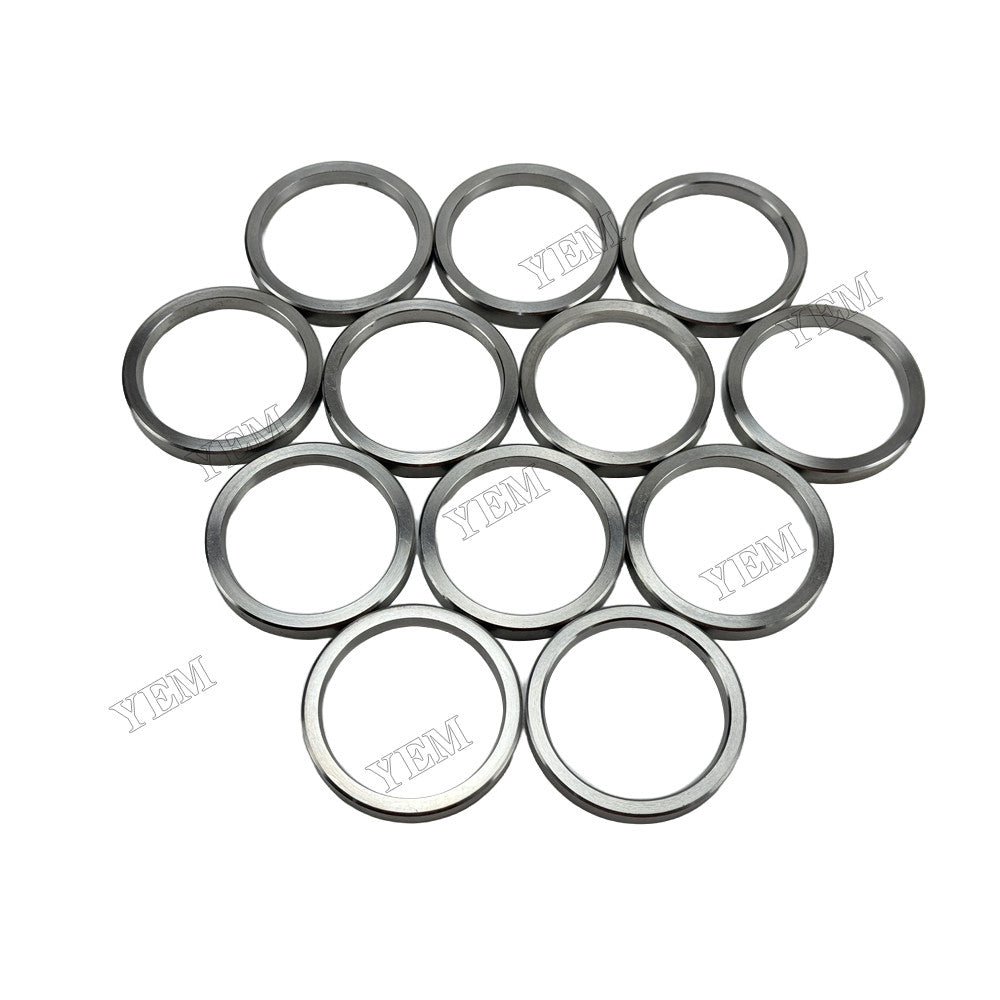 YEM Parts 12 pcs Exhaust Valve Seat 35C01-02501 for Mitsubishi S6R Engine For Mitsubishi