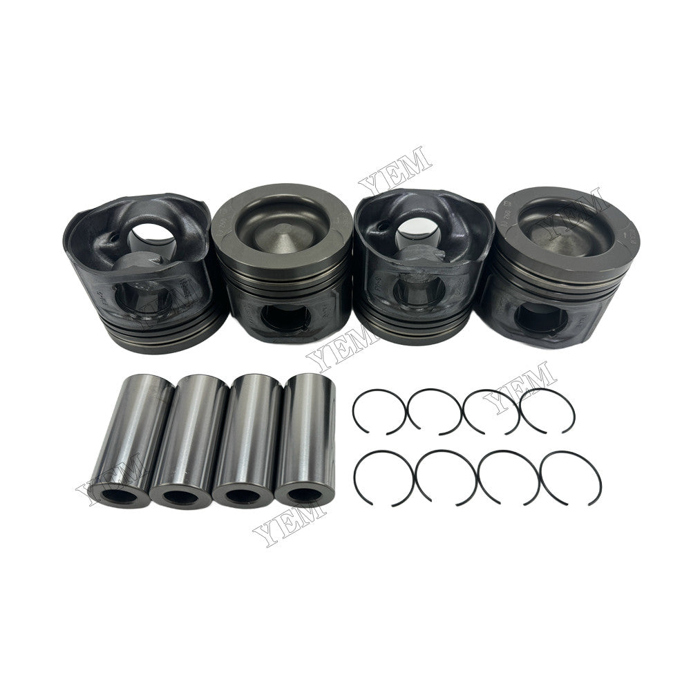 YEM Parts 4 pcs Piston with Pin and Circlips STD 13101-30040 for Toyota 1KD Engine