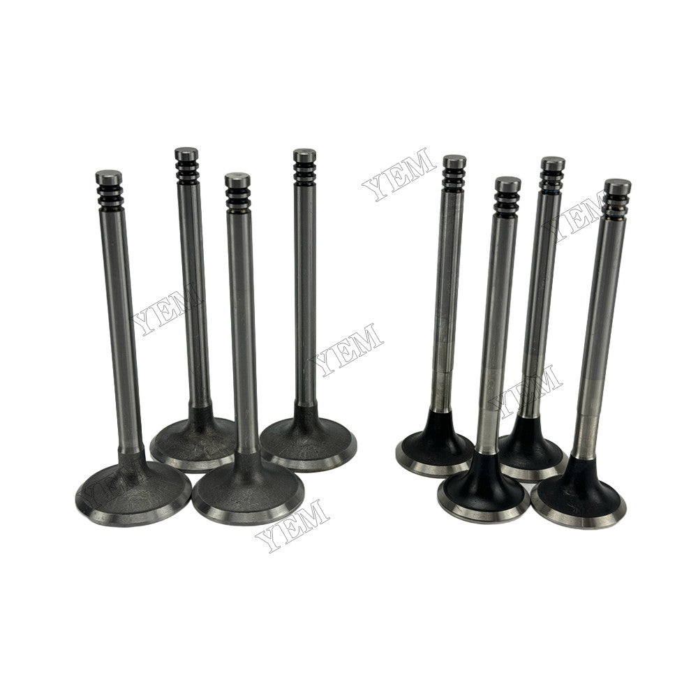 YEM Parts 4 pcs Intake and Exhaust Valve for Toyota 2L Engine For Toyota