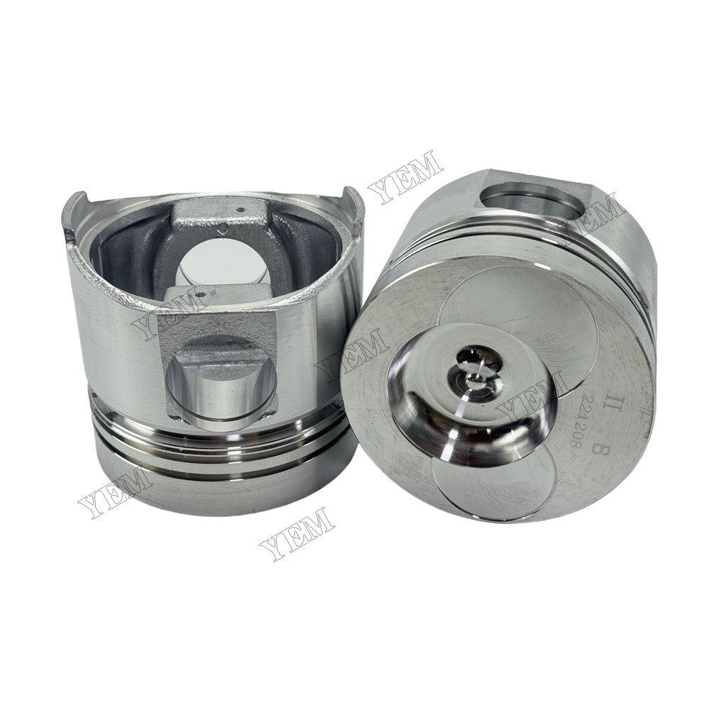 YEM Parts 4 pcs Piston with Pin and Circlips STD for YUNNEI YN33GBZ Engine For Yunnei Power