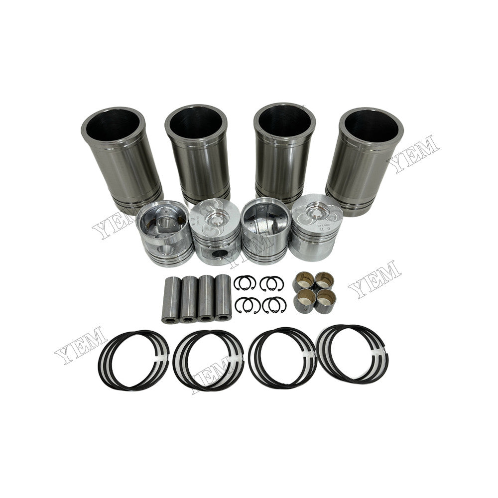YEM Parts 4 pcs Cylinder Liner Kit for Xinchai A490BPG Engine For Xinchai