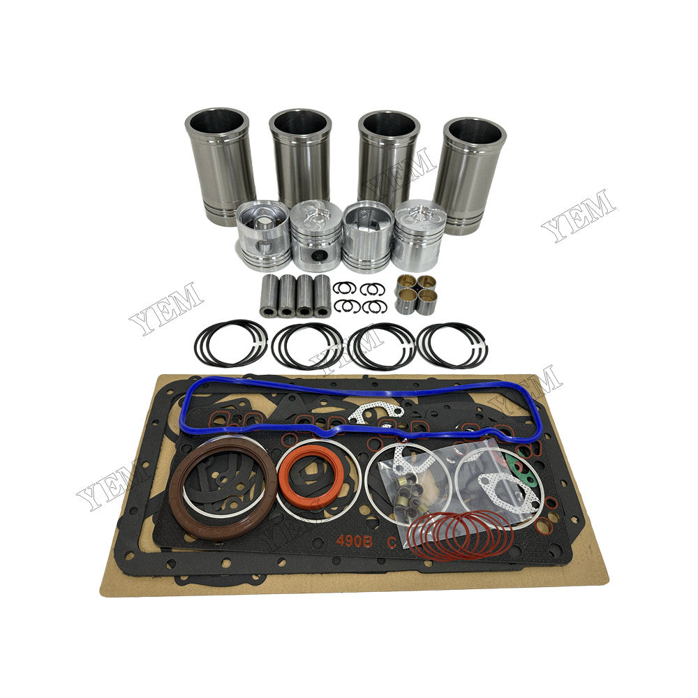 YEM Parts 4 pcs Overhaul Kit With Gasket Set for Xinchai A490BPG Engine For Xinchai