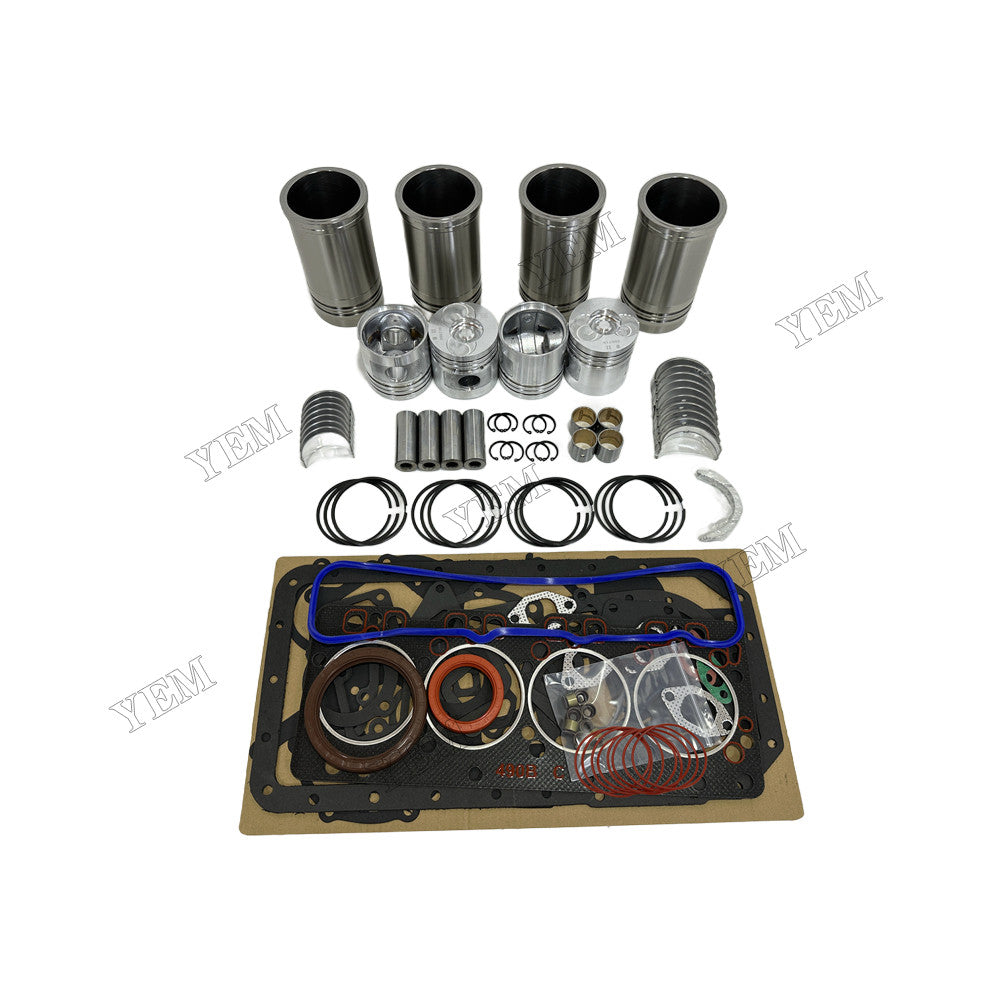 YEM Parts 4 pcs Overhaul Rebuild Kit With Gasket Set Bearing for Xinchai A490BPG Engine For Xinchai
