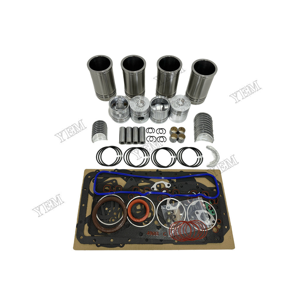 YEM Parts 4 pcs Overhaul Rebuild Kit With Gasket Set Bearing for Xinchai A490BPG Engine For Xinchai