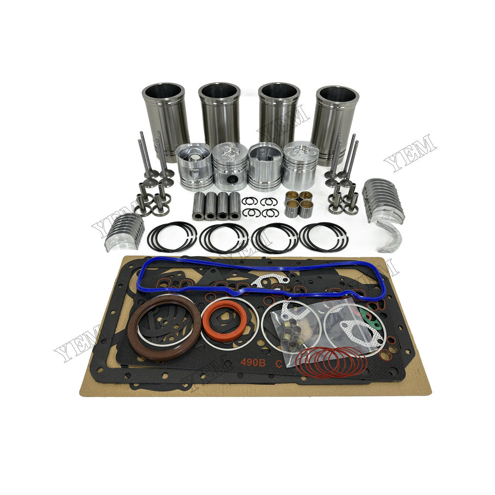 YEM Parts 4 pcs Overhaul Rebuild Kit for Xinchai A490BPG Engine