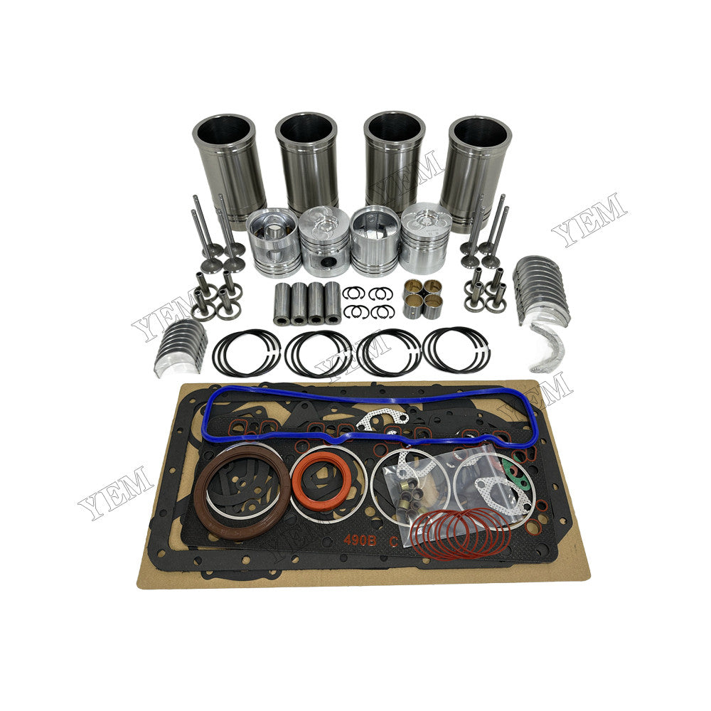 YEM Parts 4 pcs Overhaul Rebuild Kit for Xinchai A490BPG Engine For Xinchai