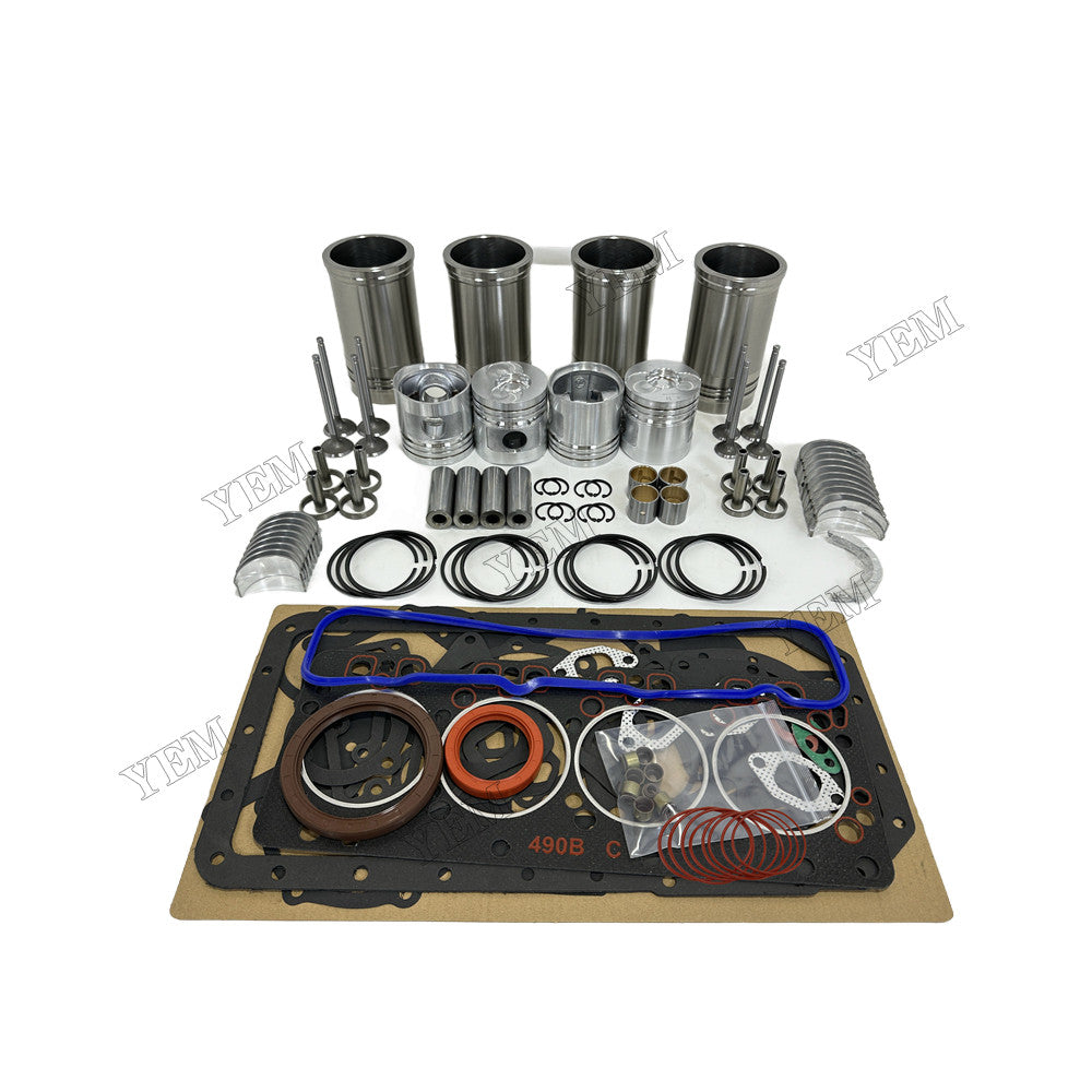 YEM Parts 4 pcs Overhaul Rebuild Kit for Xinchai A490BPG Engine For Xinchai