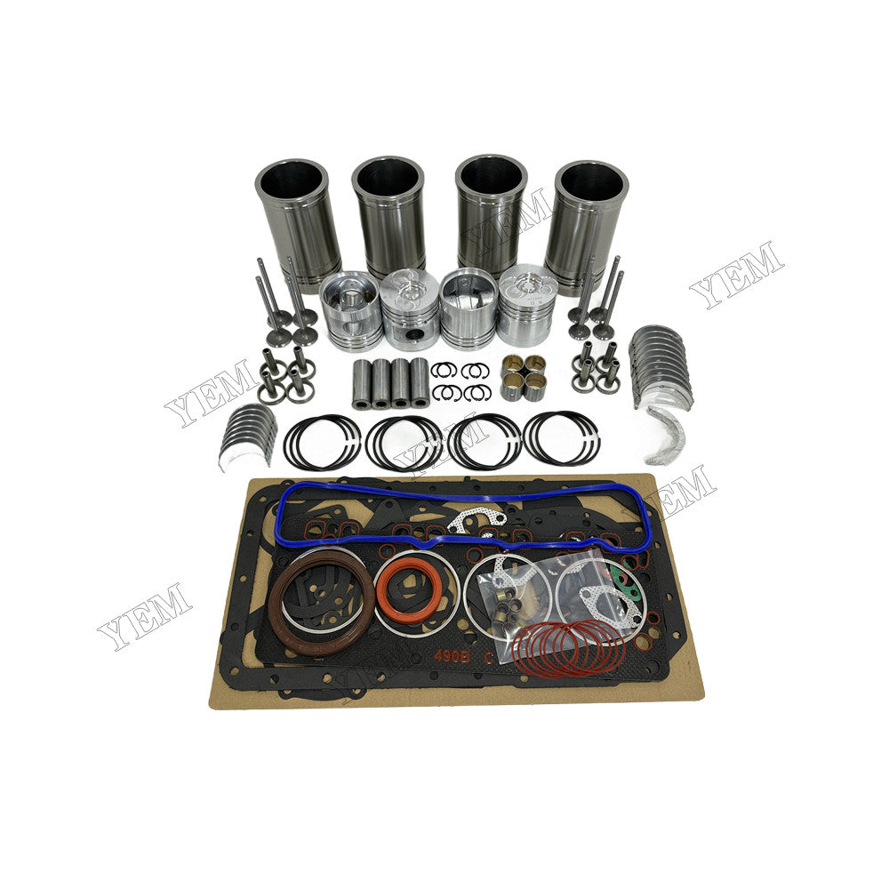 YEM Parts 4 pcs Overhaul Rebuild Kit for Xinchai A490BPG Engine For Xinchai