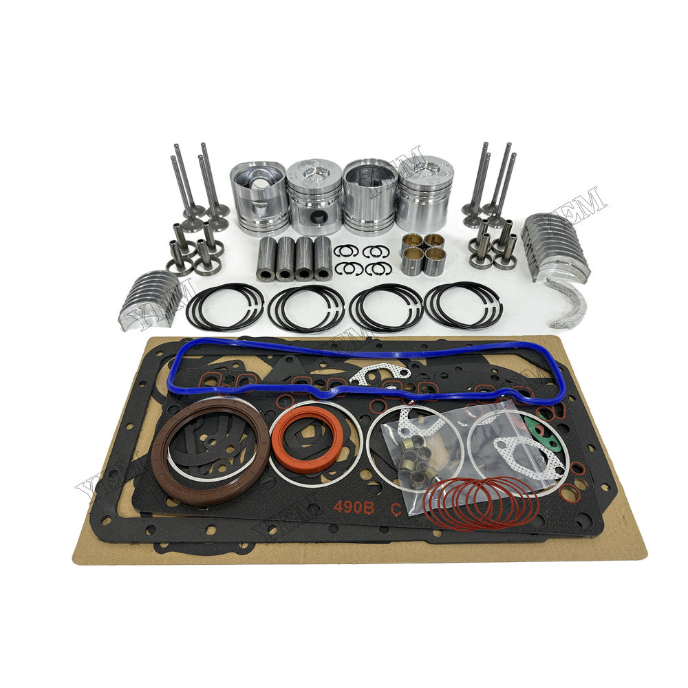 YEM Parts 4 pcs Overhaul Rebuild Kit Gasket Bearings Valve for Xinchai A490BPG Engine For Xinchai