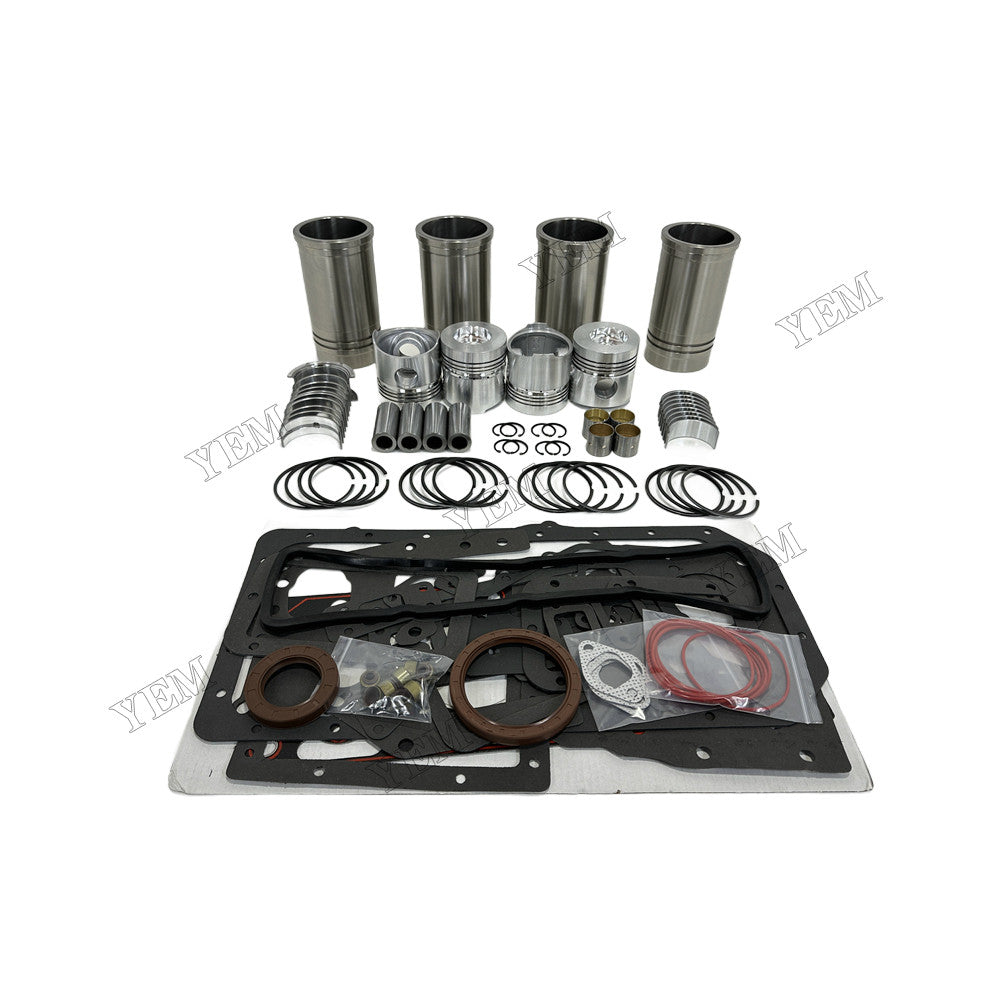 YEM Parts 4 pcs Overhaul Rebuild Kit With Gasket Set Bearing for Weichai ZH4100D Engine