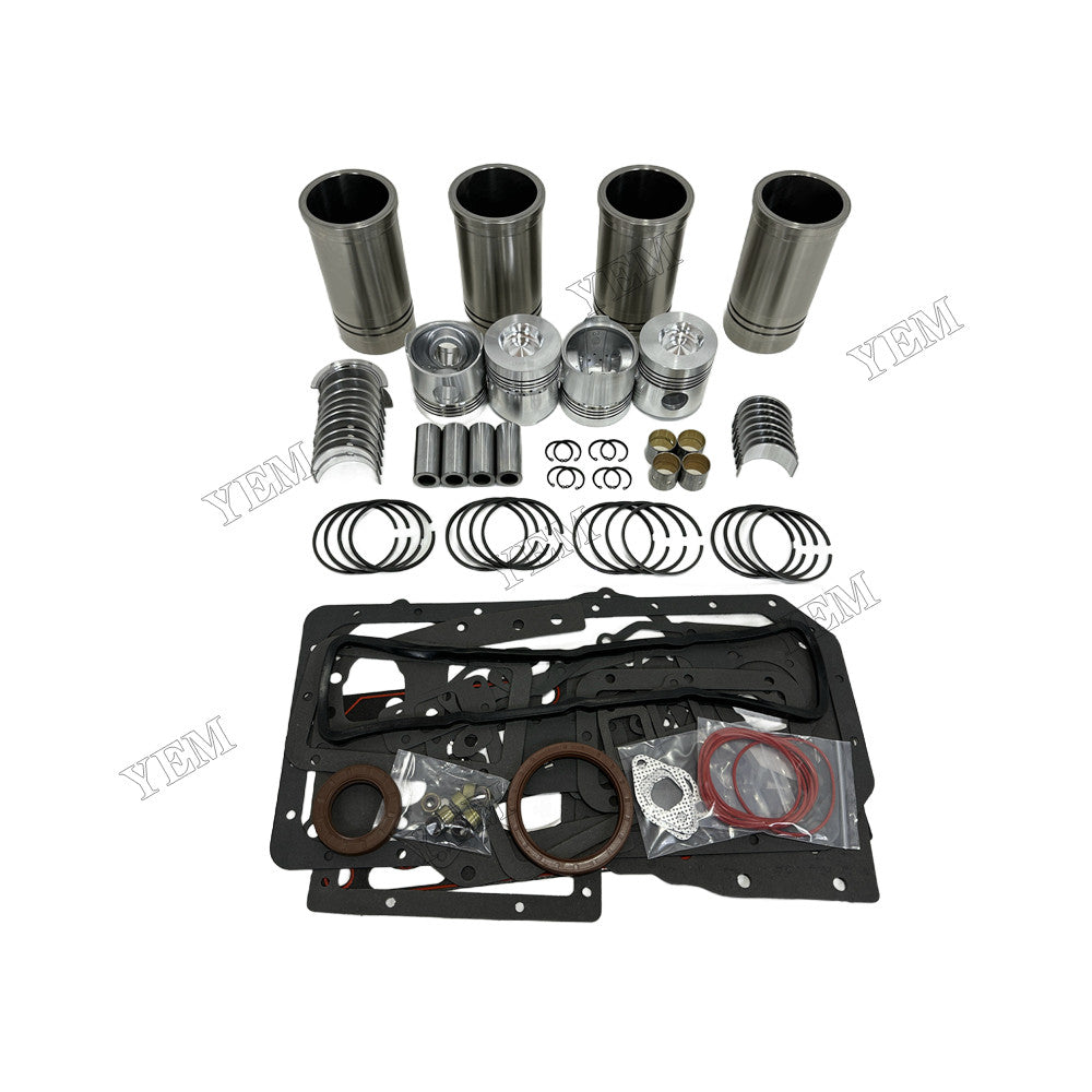 YEM Parts 4 pcs Overhaul Rebuild Kit With Gasket Set Bearing for Weichai ZH4100D Engine For Weichai