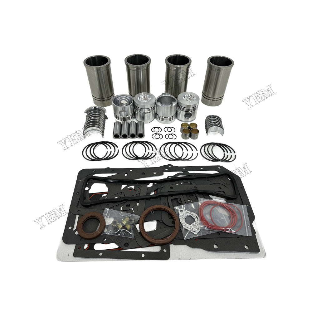 YEM Parts 4 pcs Overhaul Rebuild Kit With Gasket Set Bearing for Weichai ZH4100D Engine For Weichai